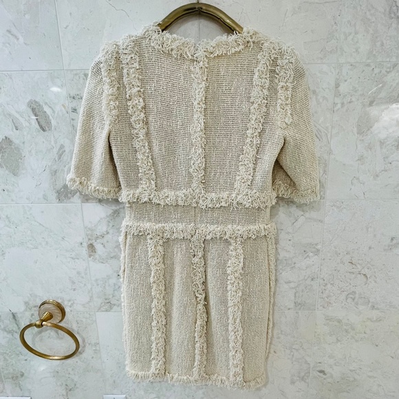 CHANEL Mini Dress {38} Sample Cream Neutral - Picture 5 of 8